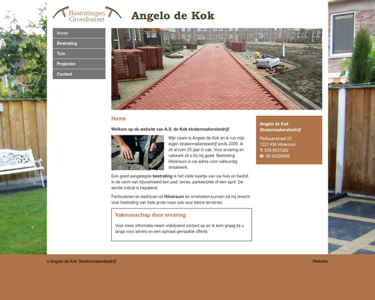 Angelo de Kok Stratenmakersbedrijf Logo