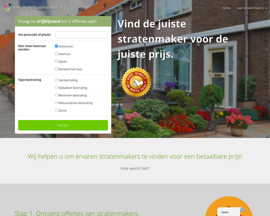 Betaalbare Stratenmakers Logo