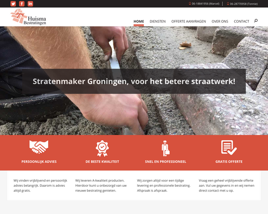 Huisma Bestratingen Logo
