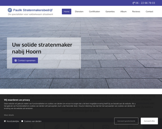 Paulik Stratenmakersbedrijf Logo